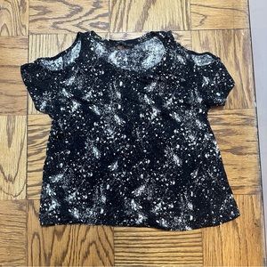 Generation Love Cold Shoulder Linen T-Shirt Size Small